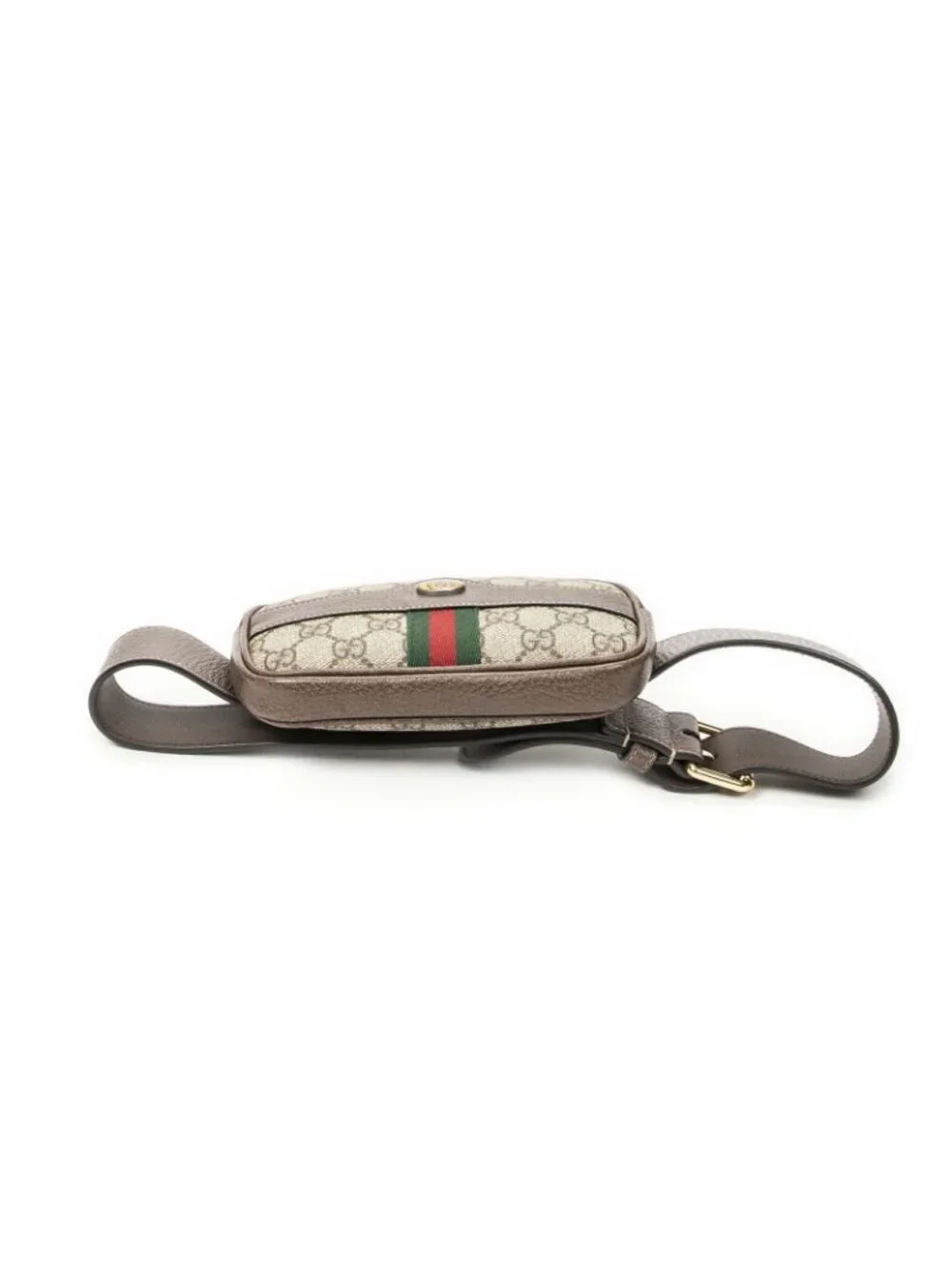 Gucci Mini Ophidia iPhone Belt Bag Brown Beige Supreme Canvas - Picture 3 of 5